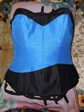 NWT 34"/3XL LIAISON STAR TREK SCIENCE OFFICER UNIFORM TOP BLUE CORSET SPOCK